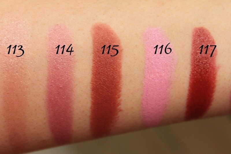 MAC Lipstick Swatches 31