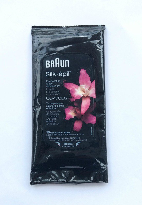 BRAUN Silk-Epil Pre-epilation wipes Designed by Olay