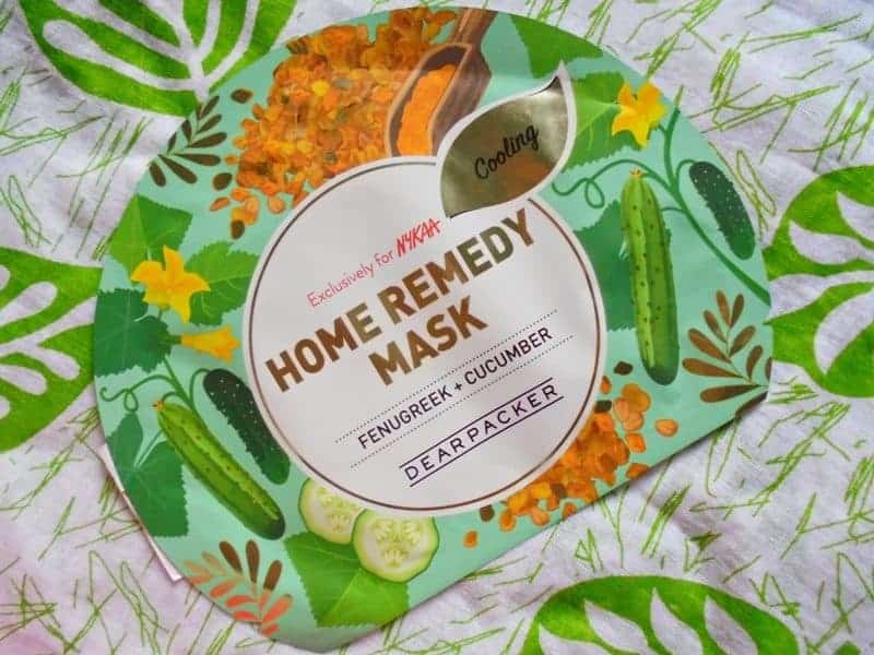 Dear Packer Fenugreek + Cucumber Home Remedy Mask Review 4