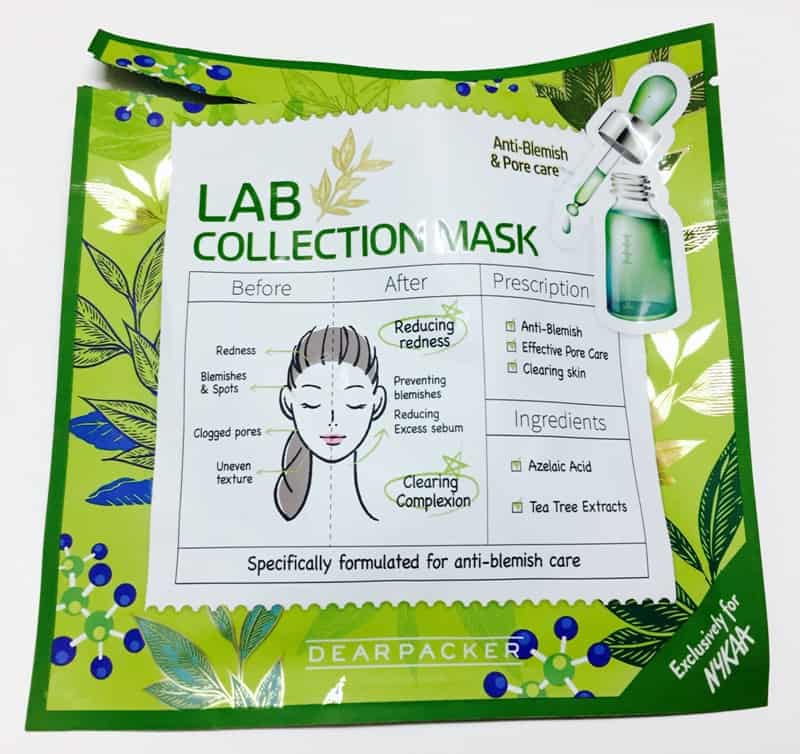 DearPacker Anti-Blemish & Pore Care Lab Collection Mask 2