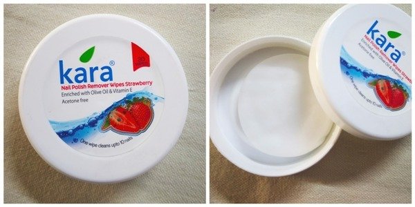 Kara Nail Polish Remover Wipes Strawberry