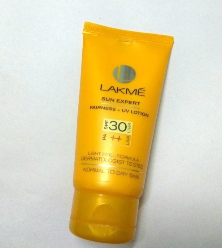 Lakme Sun Expert Normal to Dry Skin Fairness + UV Lotion SPF 30 PA++ Review