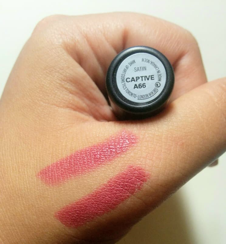 MAC Captive Satin Lipstick 4