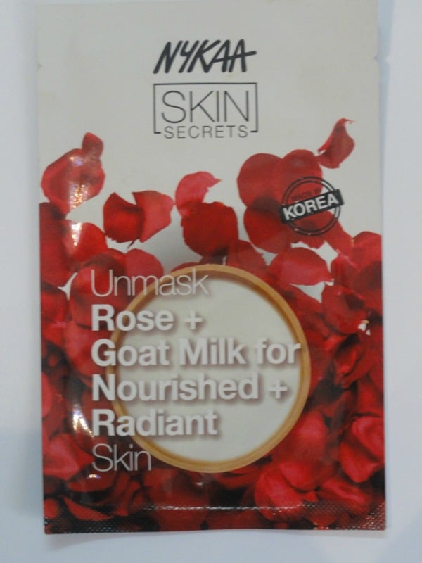 Nykaa Sheet Mask Rose And Goat Milk