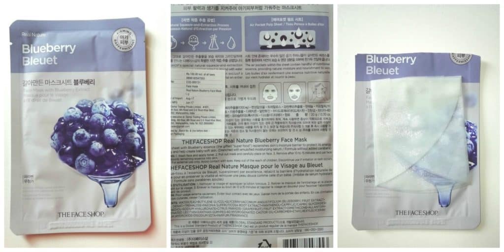 The Face Shop Blueberry Face Mask