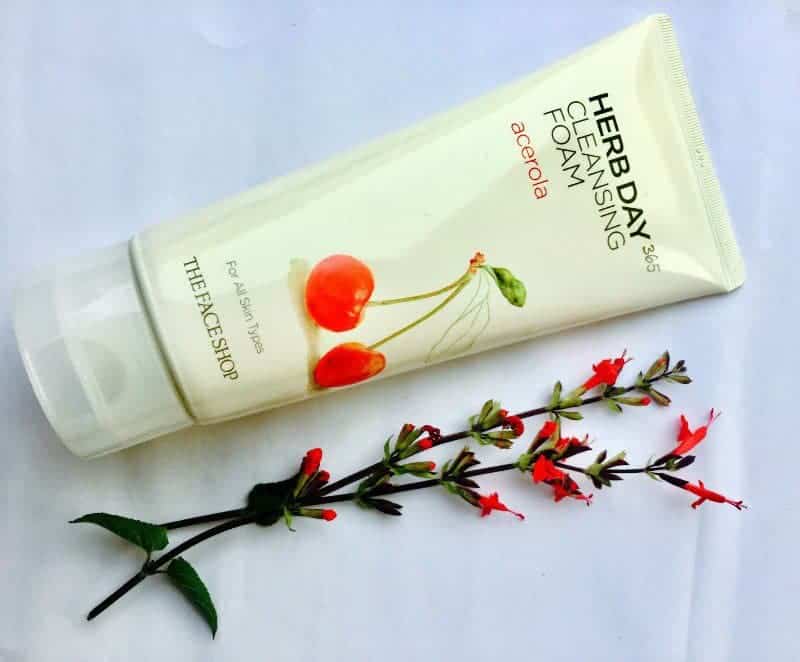 The Face Shop Herb Day 365 Cleansing Foam Acerola
