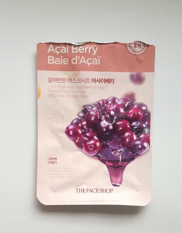 The Face Shop Real Nature Acai Berry Face Mask 1